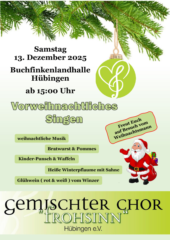13.12.2025 Vorweihnachtliches Singen